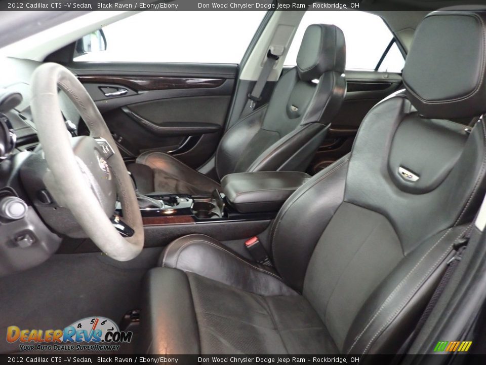 2012 Cadillac CTS -V Sedan Black Raven / Ebony/Ebony Photo #17