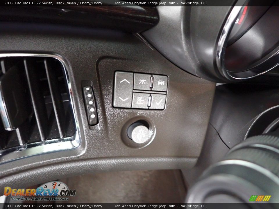 2012 Cadillac CTS -V Sedan Black Raven / Ebony/Ebony Photo #19