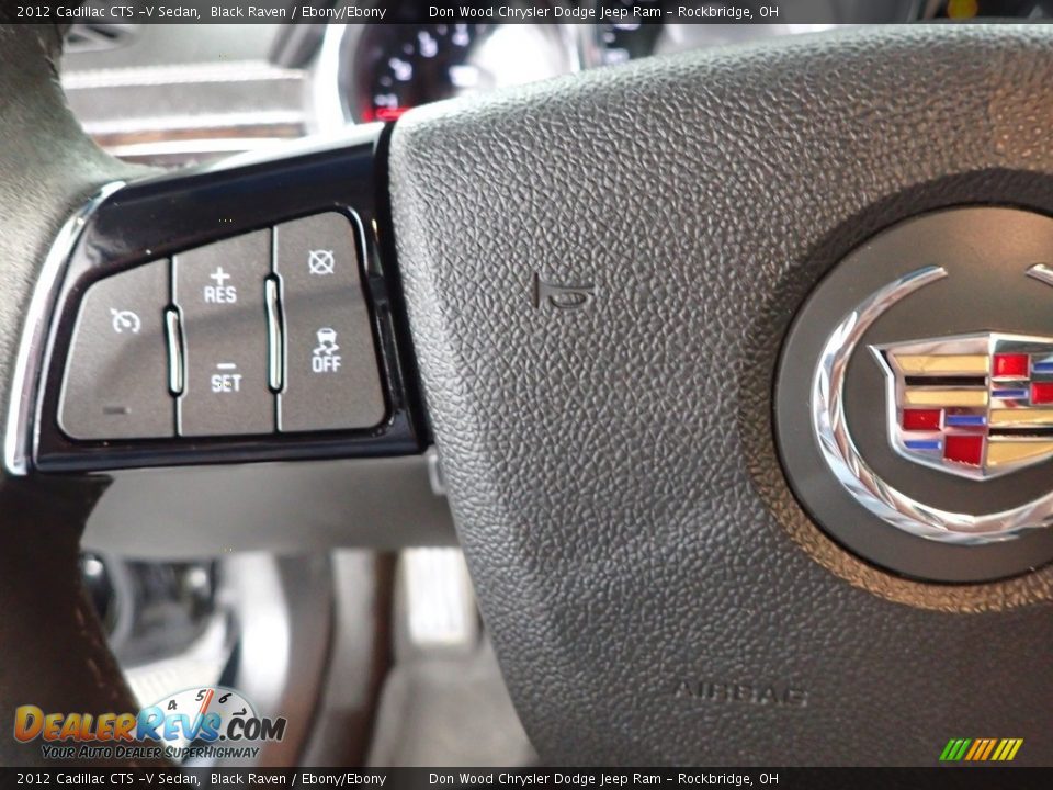 2012 Cadillac CTS -V Sedan Black Raven / Ebony/Ebony Photo #20