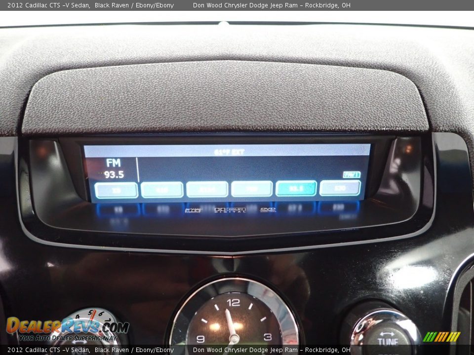 2012 Cadillac CTS -V Sedan Black Raven / Ebony/Ebony Photo #23
