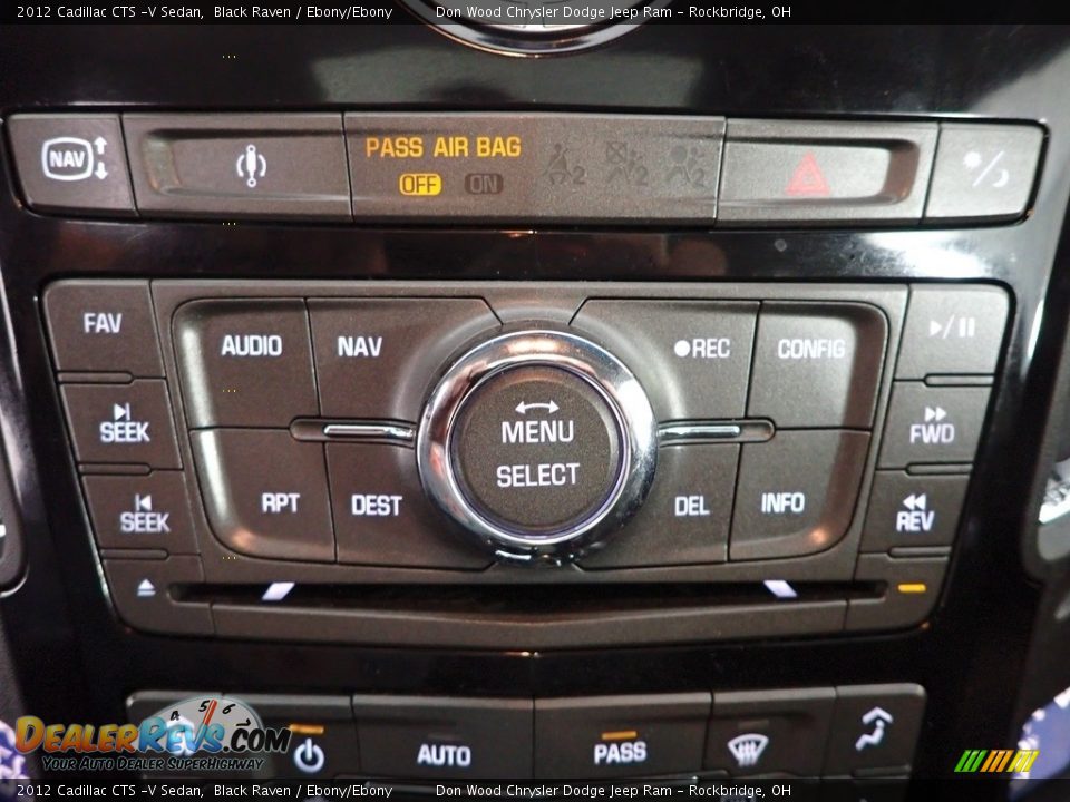 2012 Cadillac CTS -V Sedan Black Raven / Ebony/Ebony Photo #25