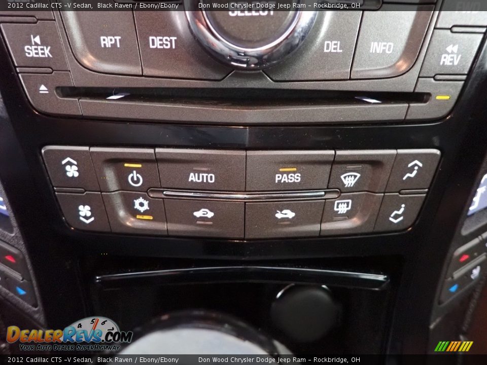 2012 Cadillac CTS -V Sedan Black Raven / Ebony/Ebony Photo #26