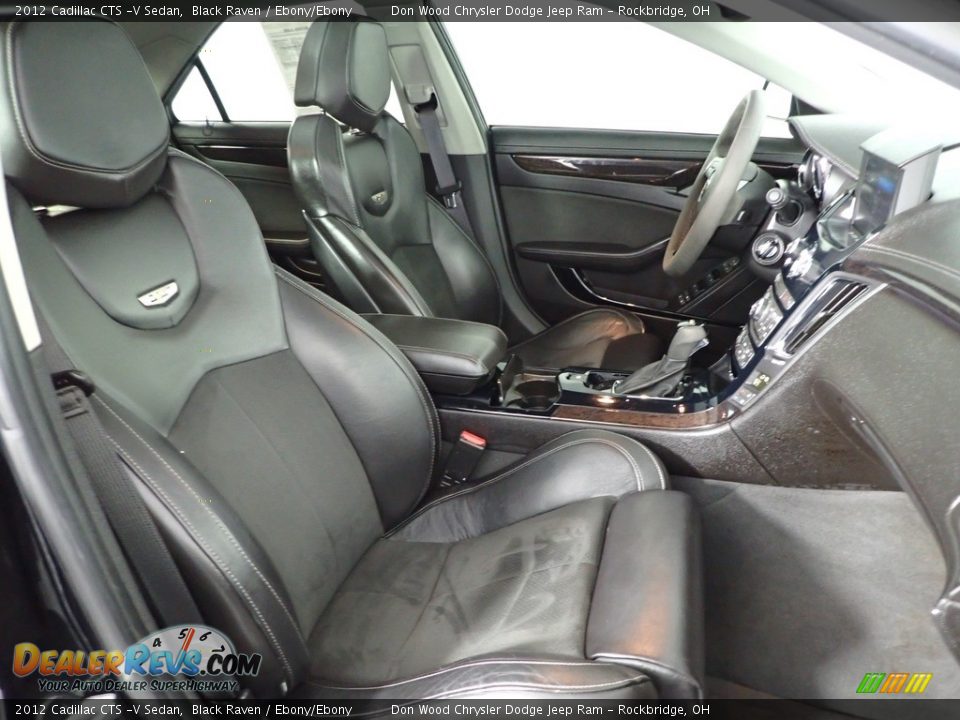 2012 Cadillac CTS -V Sedan Black Raven / Ebony/Ebony Photo #33