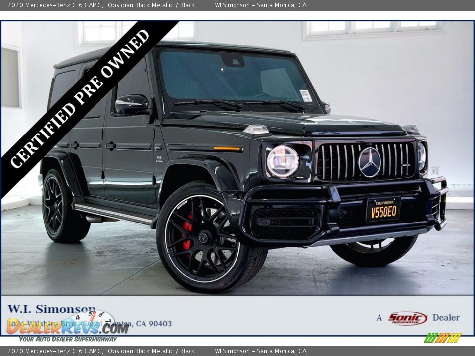 2020 Mercedes-Benz G 63 AMG Obsidian Black Metallic / Black Photo #1