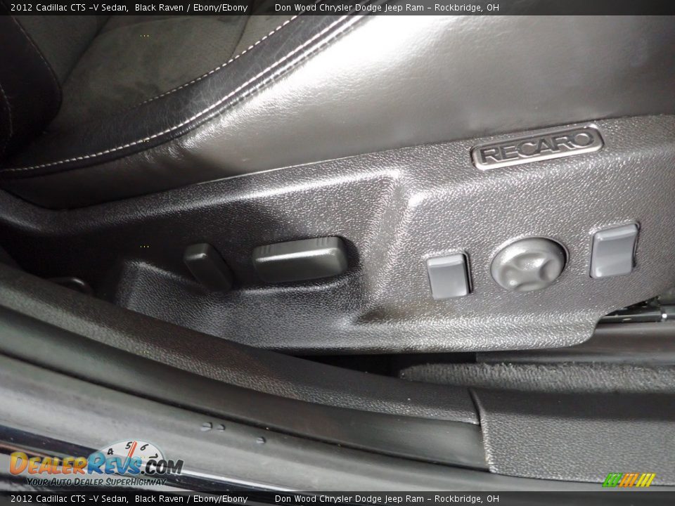 2012 Cadillac CTS -V Sedan Black Raven / Ebony/Ebony Photo #34