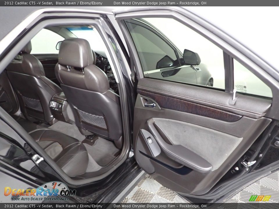 2012 Cadillac CTS -V Sedan Black Raven / Ebony/Ebony Photo #35