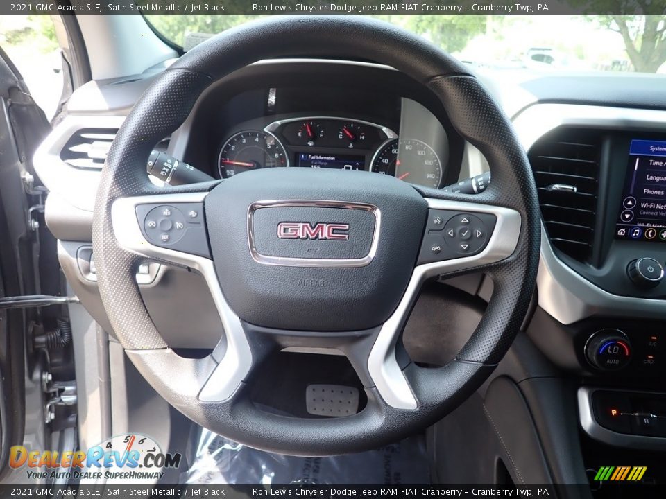 2021 GMC Acadia SLE Satin Steel Metallic / Jet Black Photo #19