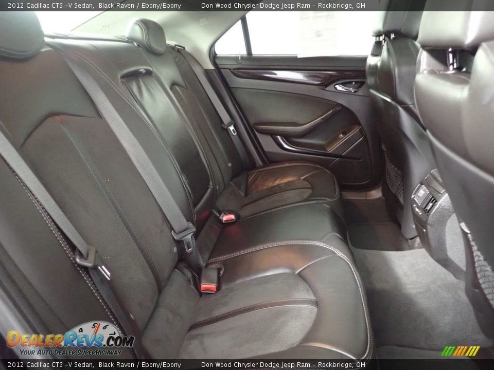 2012 Cadillac CTS -V Sedan Black Raven / Ebony/Ebony Photo #36