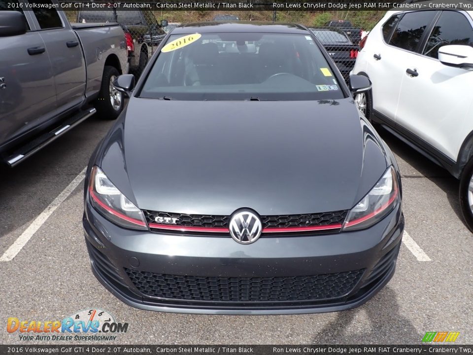 2016 Volkswagen Golf GTI 4 Door 2.0T Autobahn Carbon Steel Metallic / Titan Black Photo #2