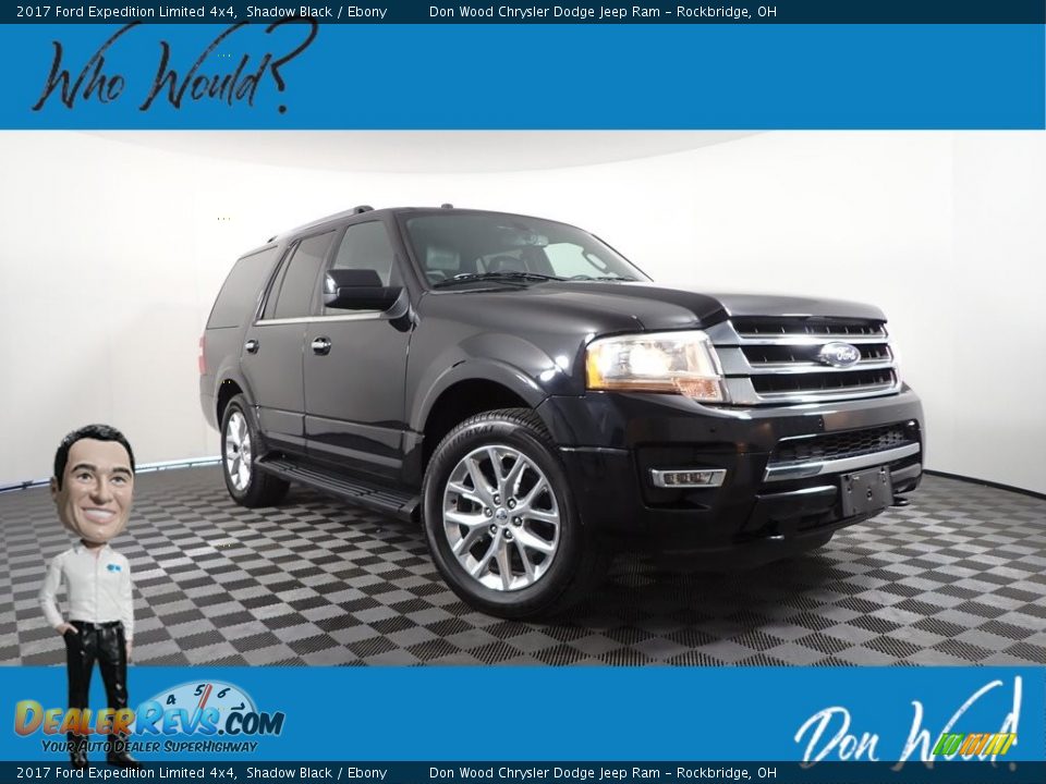 2017 Ford Expedition Limited 4x4 Shadow Black / Ebony Photo #1