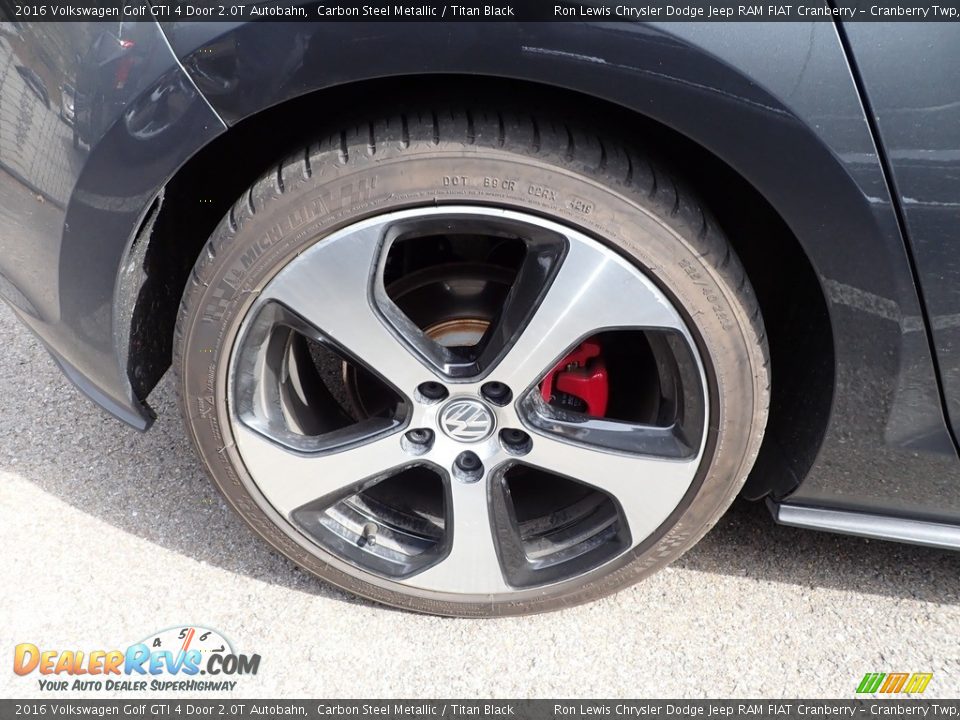 2016 Volkswagen Golf GTI 4 Door 2.0T Autobahn Carbon Steel Metallic / Titan Black Photo #5