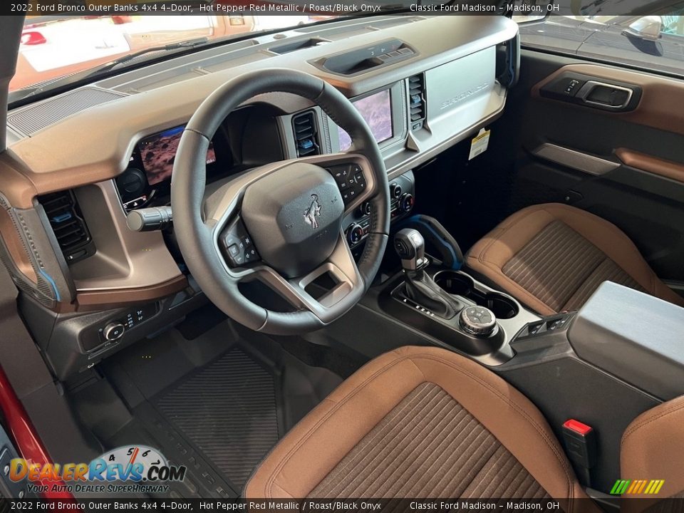 Roast/Black Onyx Interior - 2022 Ford Bronco Outer Banks 4x4 4-Door Photo #8