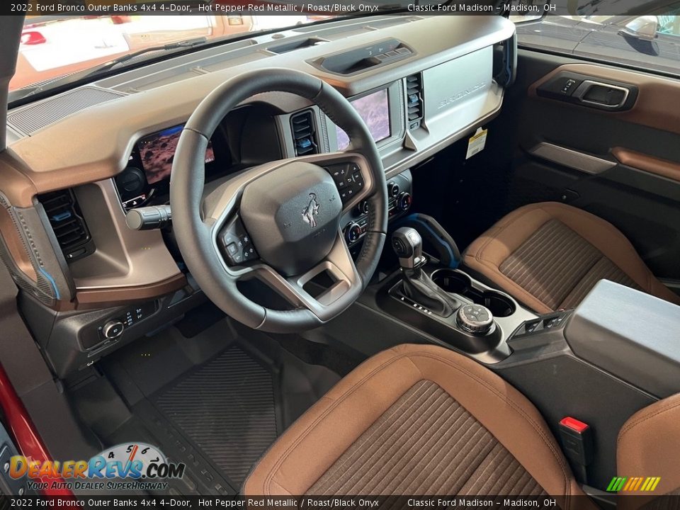 Roast/Black Onyx Interior - 2022 Ford Bronco Outer Banks 4x4 4-Door Photo #8