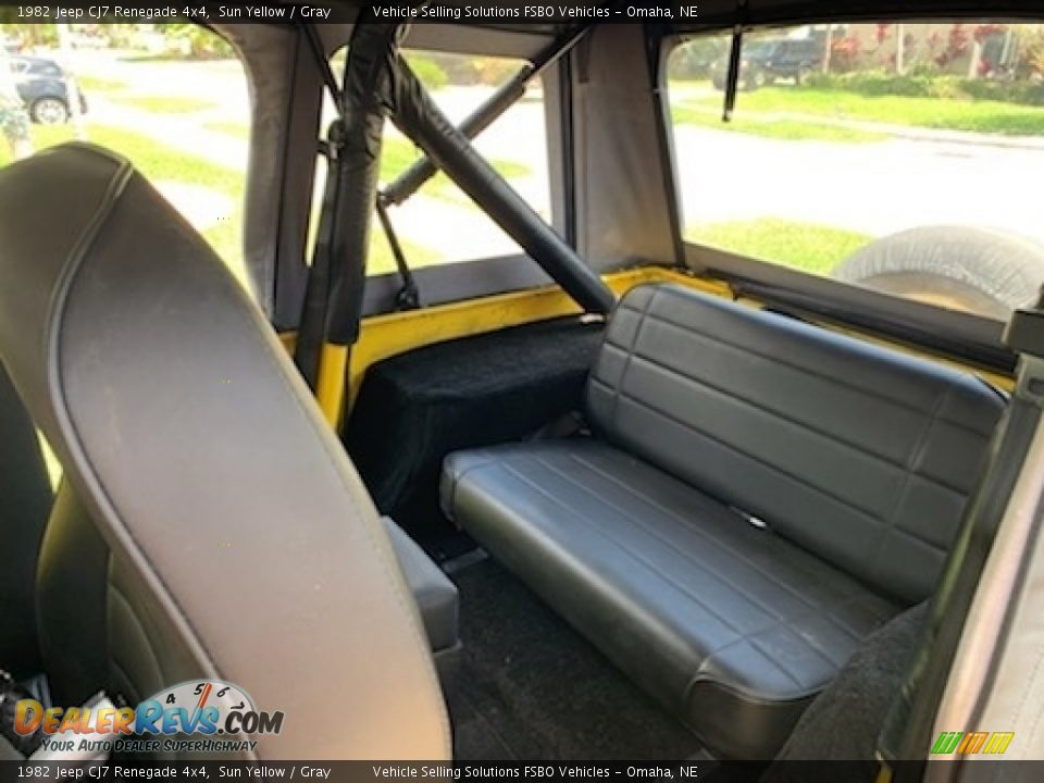 Rear Seat of 1982 Jeep CJ7 Renegade 4x4 Photo #5