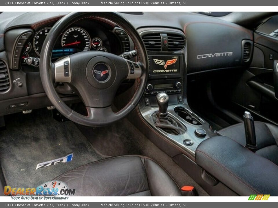 Ebony Black Interior - 2011 Chevrolet Corvette ZR1 Photo #10