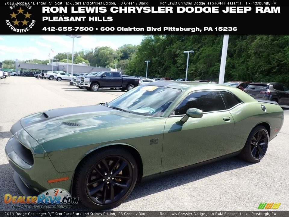 2019 Dodge Challenger R/T Scat Pack Stars and Stripes Edition F8 Green / Black Photo #1