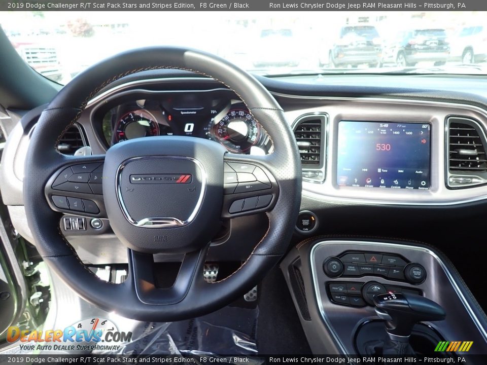 Dashboard of 2019 Dodge Challenger R/T Scat Pack Stars and Stripes Edition Photo #13