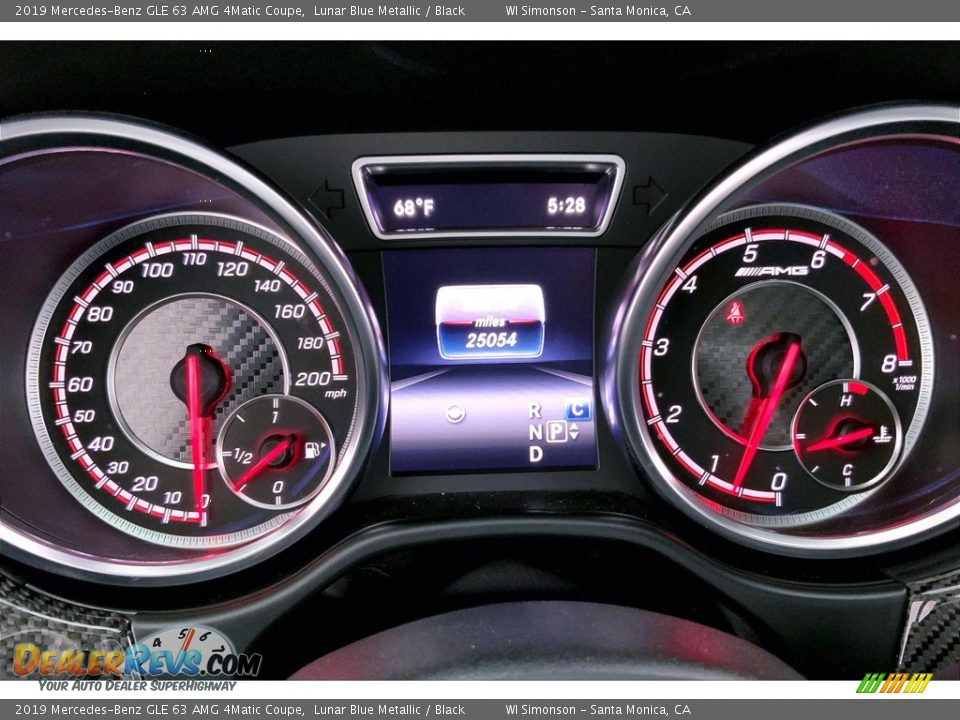 2019 Mercedes-Benz GLE 63 AMG 4Matic Coupe Gauges Photo #23