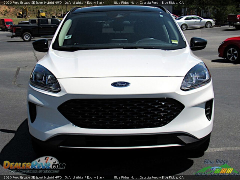 2020 Ford Escape SE Sport Hybrid 4WD Oxford White / Ebony Black Photo #4