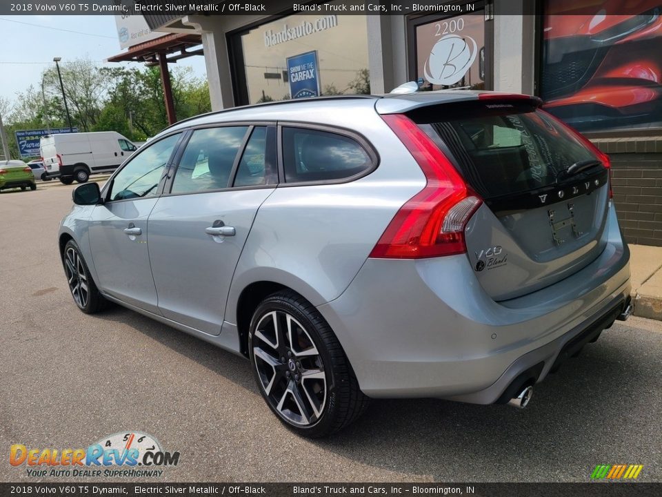 2018 Volvo V60 T5 Dynamic Electric Silver Metallic / Off-Black Photo #35