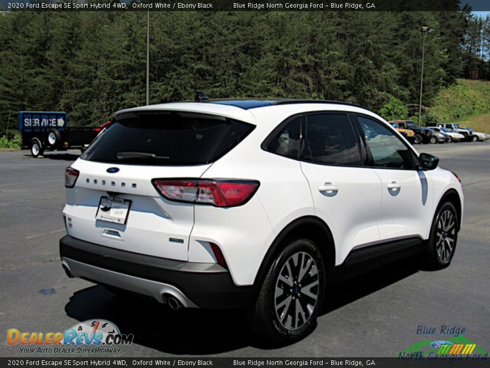 2020 Ford Escape SE Sport Hybrid 4WD Oxford White / Ebony Black Photo #6