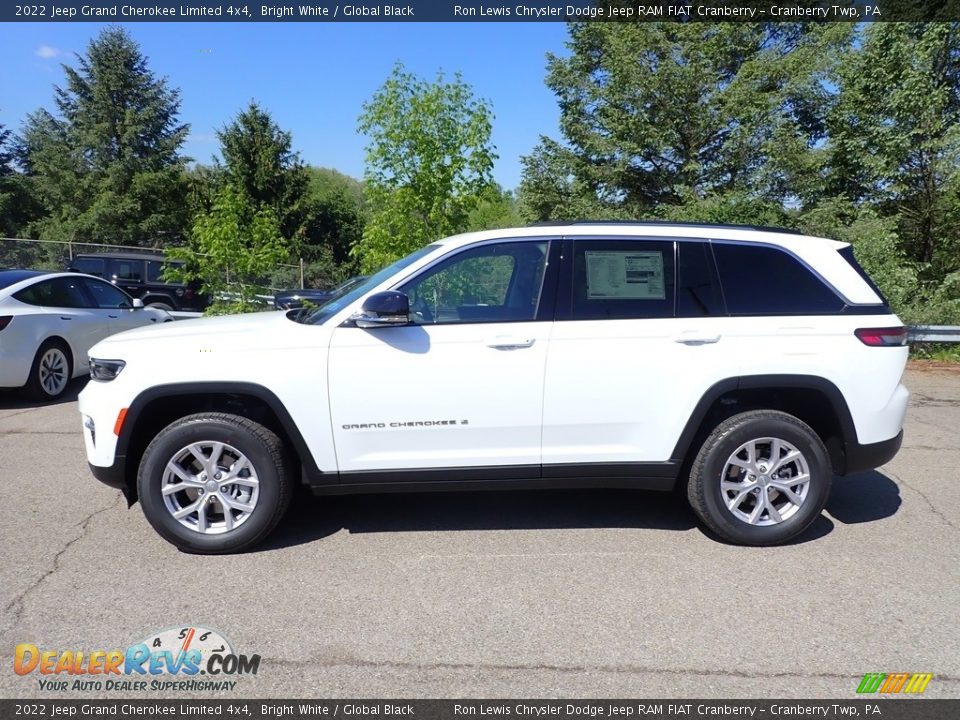 2022 Jeep Grand Cherokee Limited 4x4 Bright White / Global Black Photo #2
