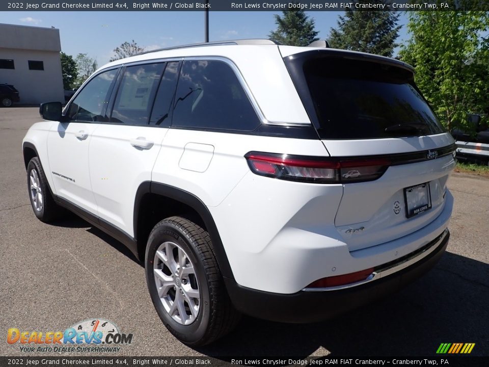 2022 Jeep Grand Cherokee Limited 4x4 Bright White / Global Black Photo #3