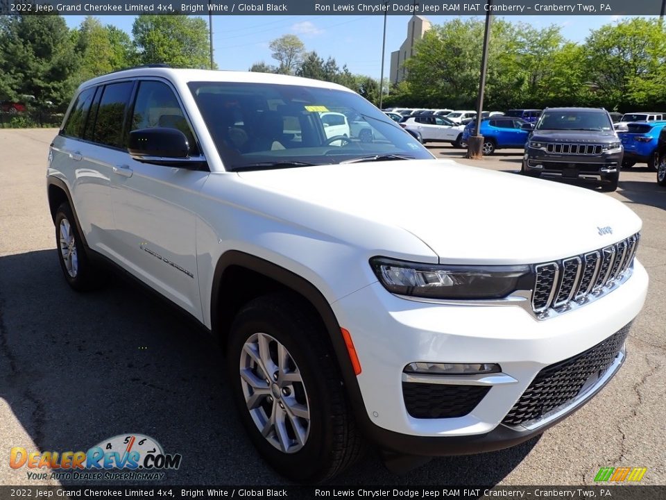 2022 Jeep Grand Cherokee Limited 4x4 Bright White / Global Black Photo #7