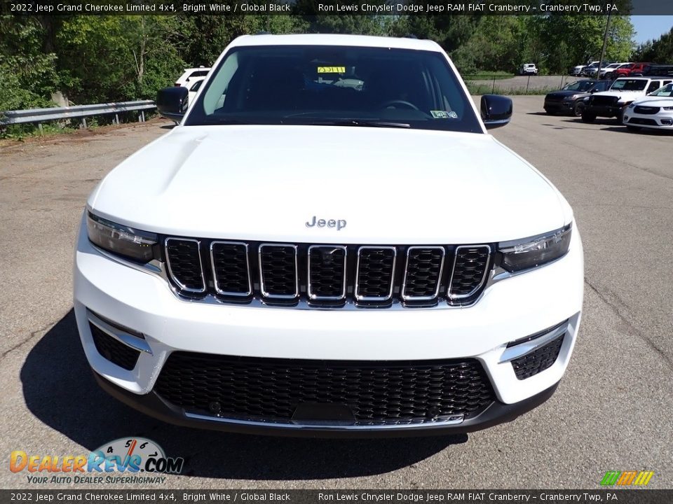 2022 Jeep Grand Cherokee Limited 4x4 Bright White / Global Black Photo #8