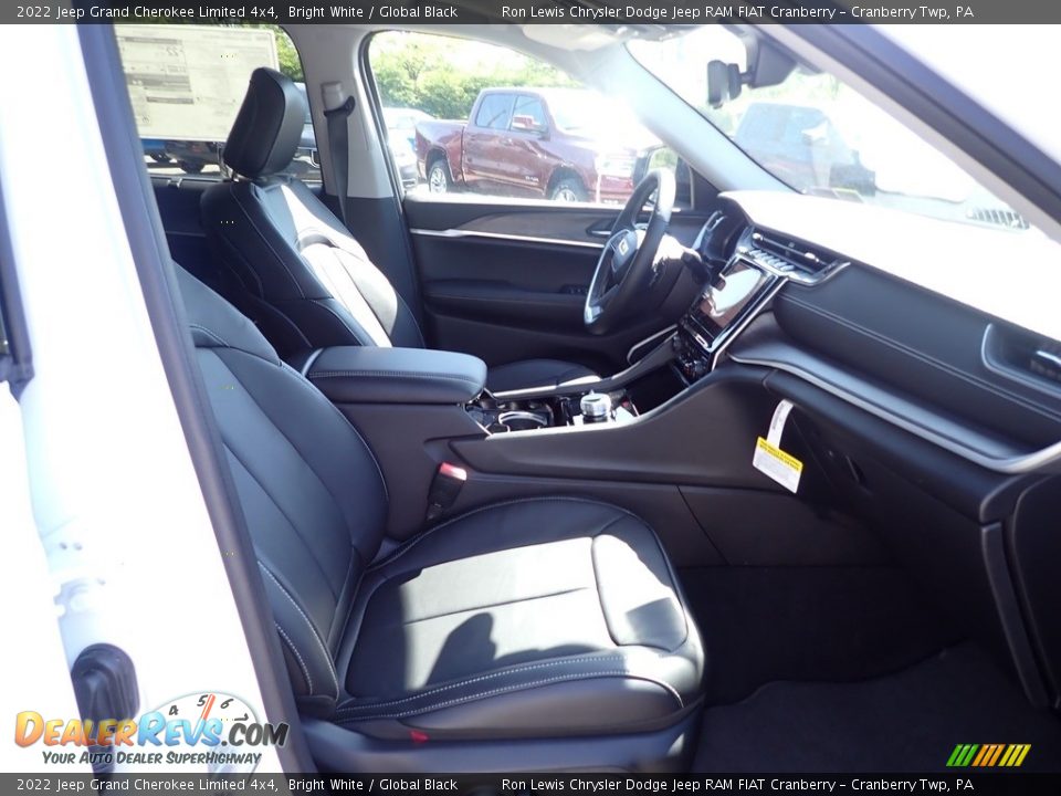 2022 Jeep Grand Cherokee Limited 4x4 Bright White / Global Black Photo #10