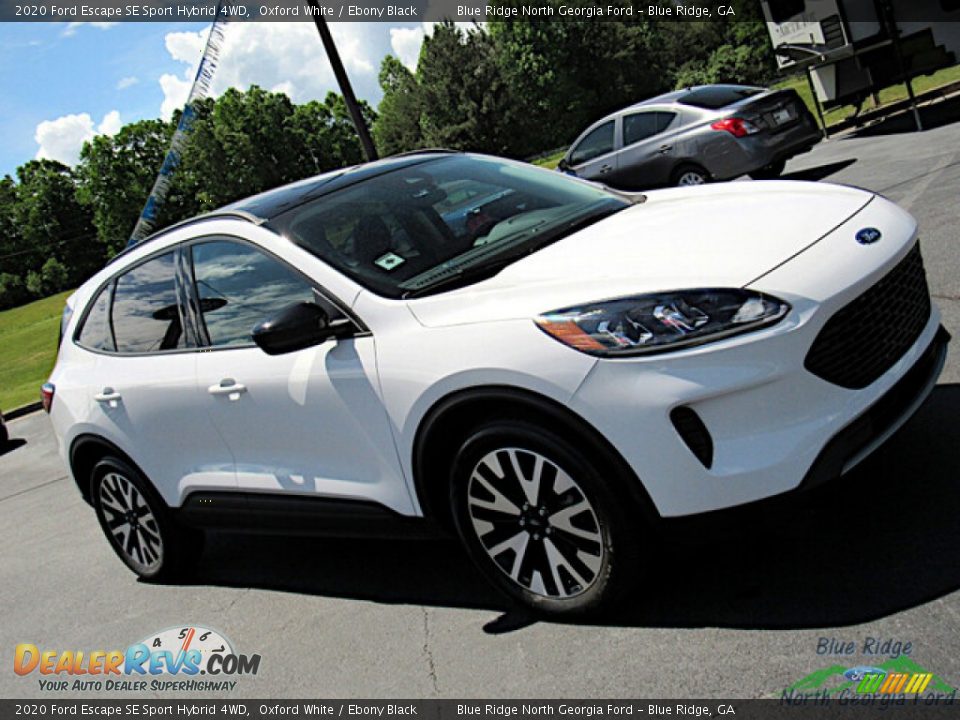 2020 Ford Escape SE Sport Hybrid 4WD Oxford White / Ebony Black Photo #27