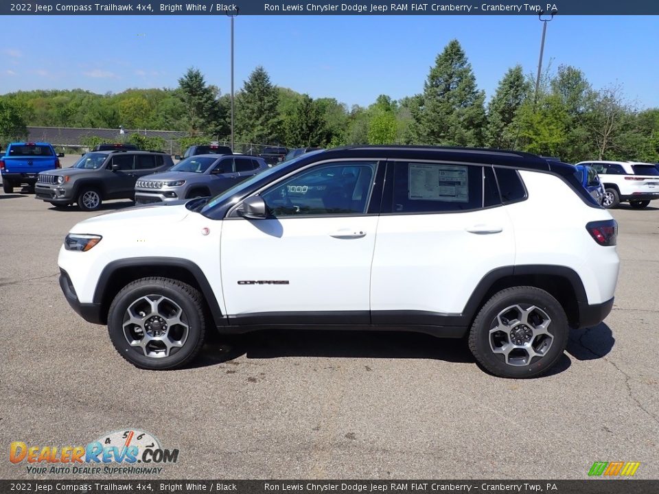 Bright White 2022 Jeep Compass Trailhawk 4x4 Photo #2