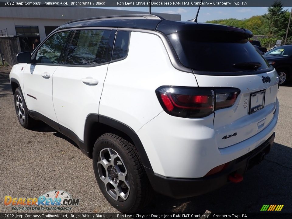 2022 Jeep Compass Trailhawk 4x4 Bright White / Black Photo #3