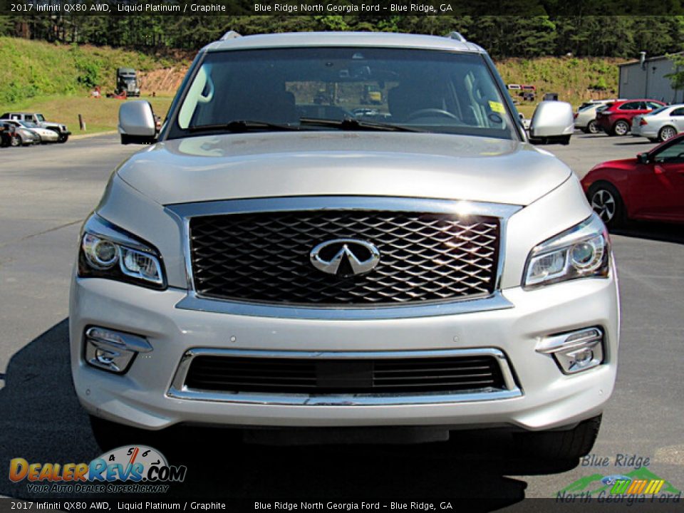 2017 Infiniti QX80 AWD Liquid Platinum / Graphite Photo #4