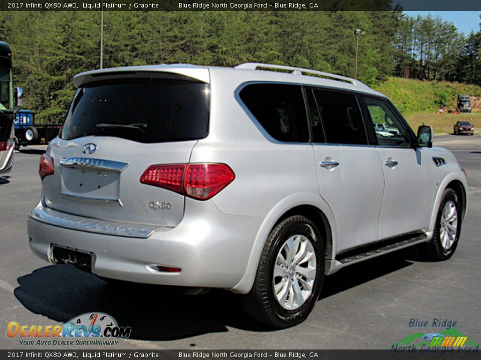 2017 Infiniti QX80 AWD Liquid Platinum / Graphite Photo #6