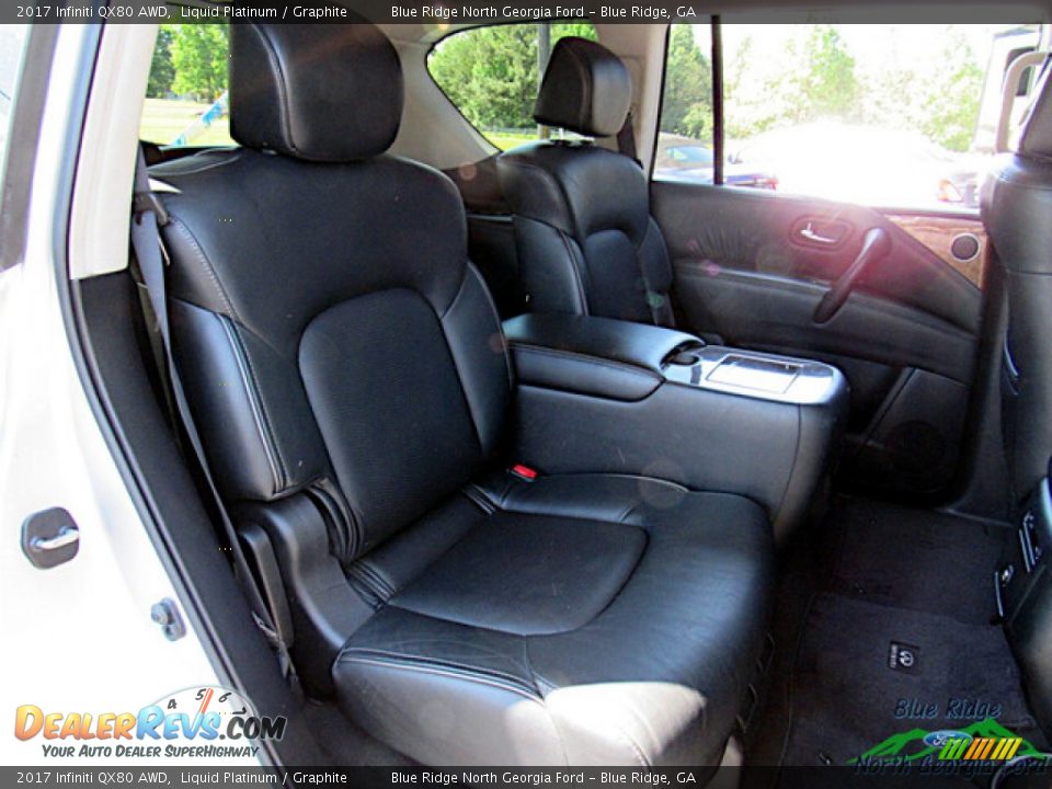 Rear Seat of 2017 Infiniti QX80 AWD Photo #13