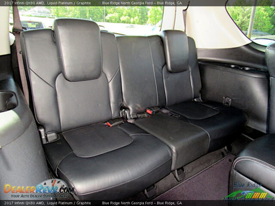 Rear Seat of 2017 Infiniti QX80 AWD Photo #14