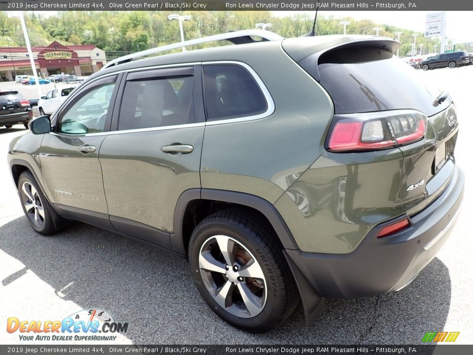 2019 Jeep Cherokee Limited 4x4 Olive Green Pearl / Black/Ski Grey Photo #3