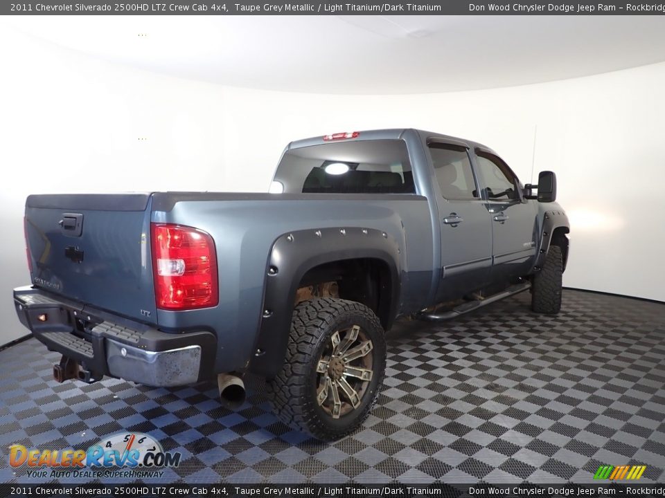 2011 Chevrolet Silverado 2500HD LTZ Crew Cab 4x4 Taupe Grey Metallic / Light Titanium/Dark Titanium Photo #10