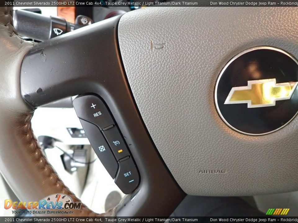 2011 Chevrolet Silverado 2500HD LTZ Crew Cab 4x4 Taupe Grey Metallic / Light Titanium/Dark Titanium Photo #16