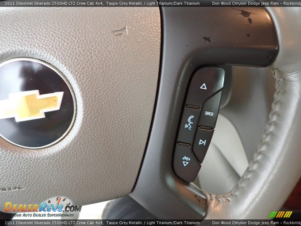 2011 Chevrolet Silverado 2500HD LTZ Crew Cab 4x4 Taupe Grey Metallic / Light Titanium/Dark Titanium Photo #17