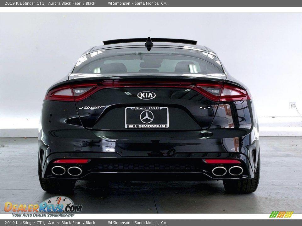 2019 Kia Stinger GT1 Aurora Black Pearl / Black Photo #3