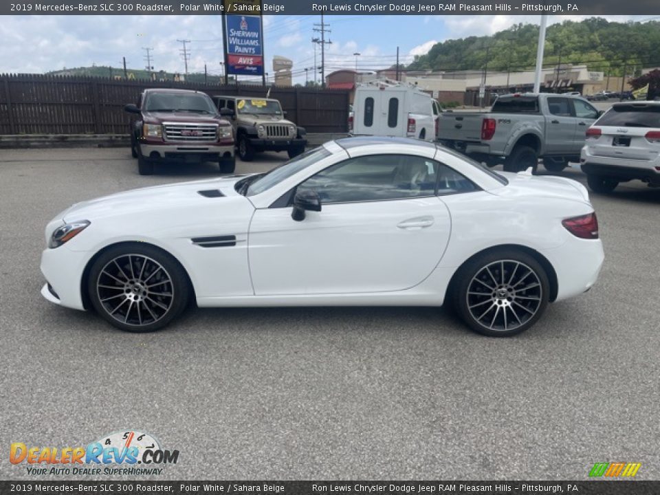 2019 Mercedes-Benz SLC 300 Roadster Polar White / Sahara Beige Photo #2