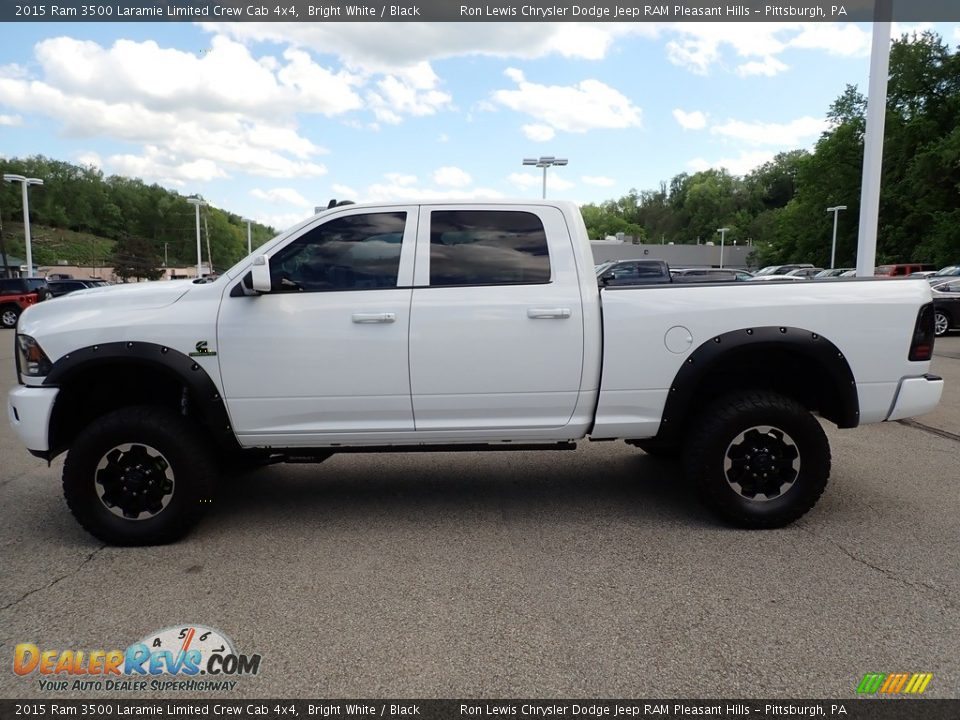 Bright White 2015 Ram 3500 Laramie Limited Crew Cab 4x4 Photo #2