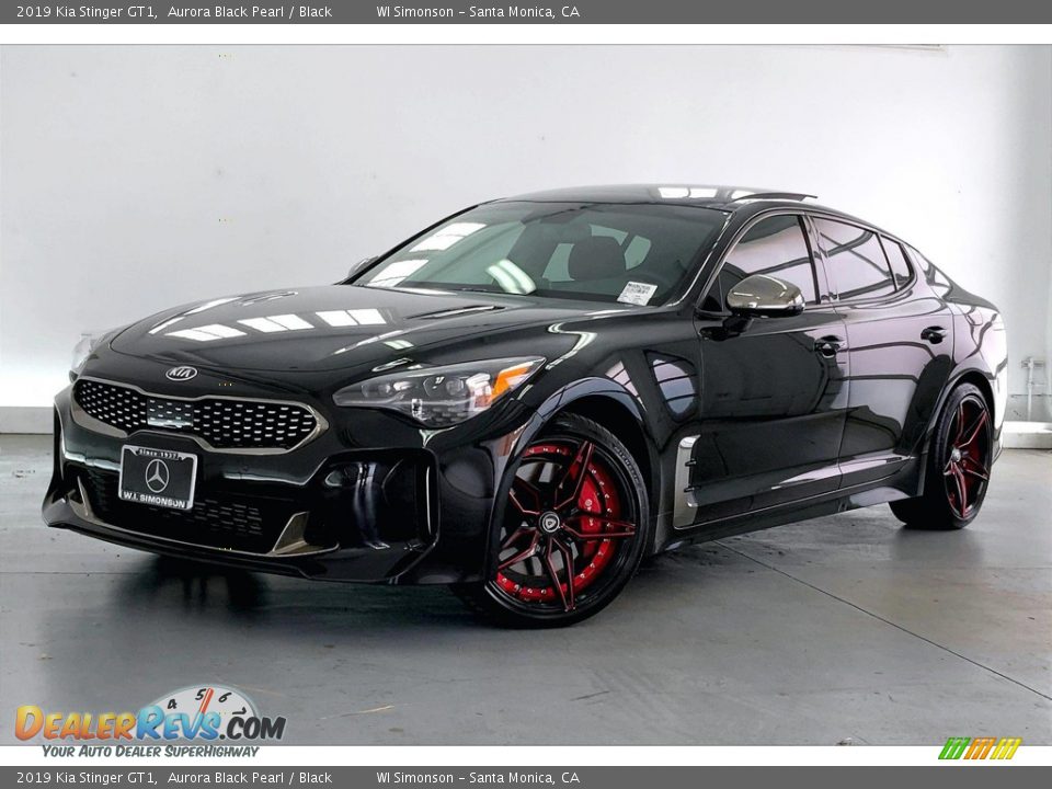 2019 Kia Stinger GT1 Aurora Black Pearl / Black Photo #12