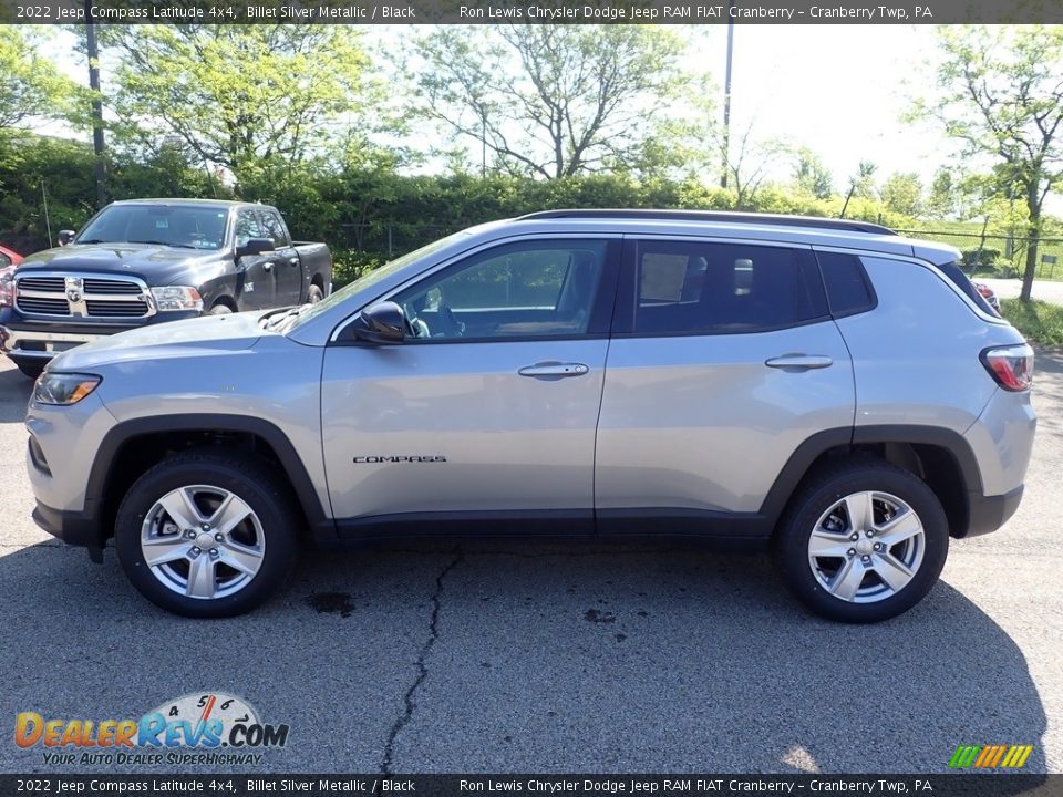 2022 Jeep Compass Latitude 4x4 Billet Silver Metallic / Black Photo #2