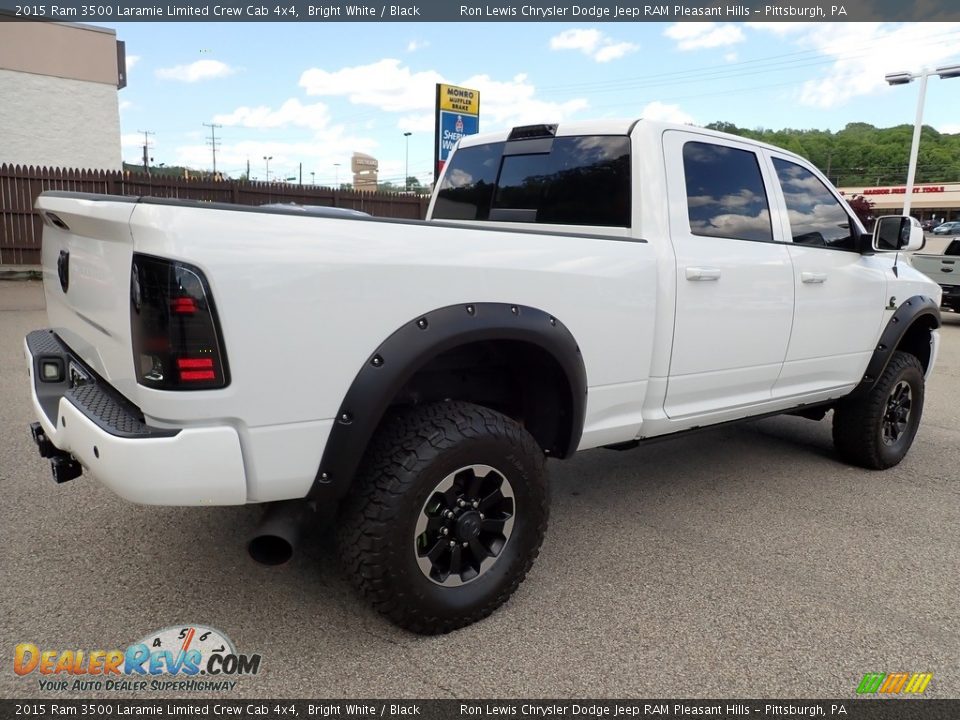 2015 Ram 3500 Laramie Limited Crew Cab 4x4 Bright White / Black Photo #5