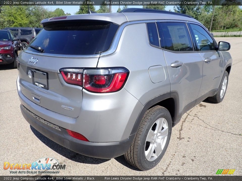 2022 Jeep Compass Latitude 4x4 Billet Silver Metallic / Black Photo #5