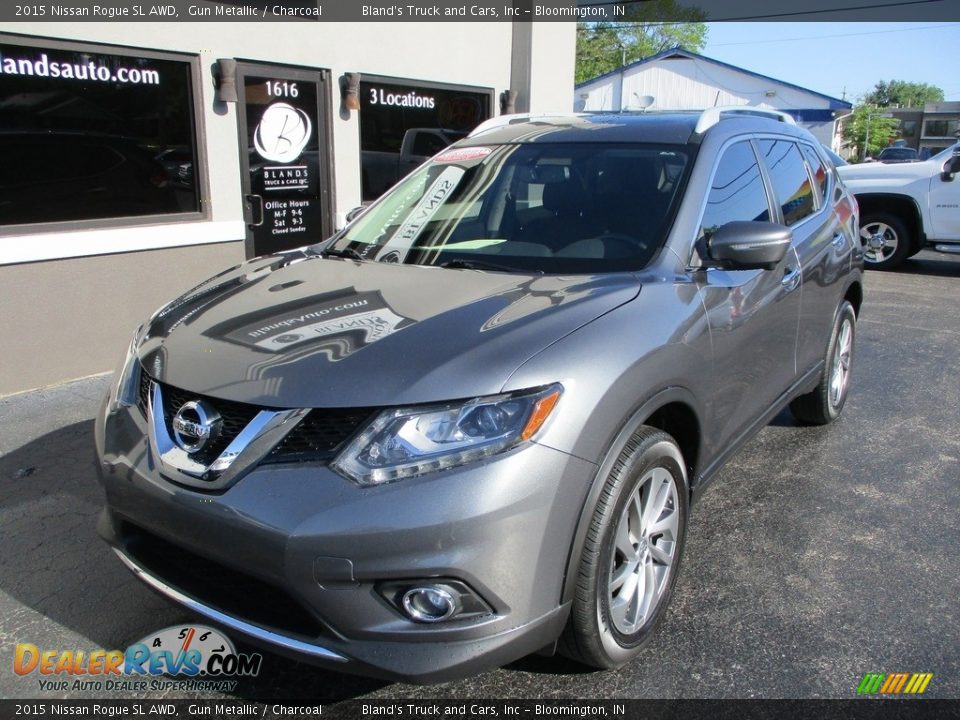 2015 Nissan Rogue SL AWD Gun Metallic / Charcoal Photo #3