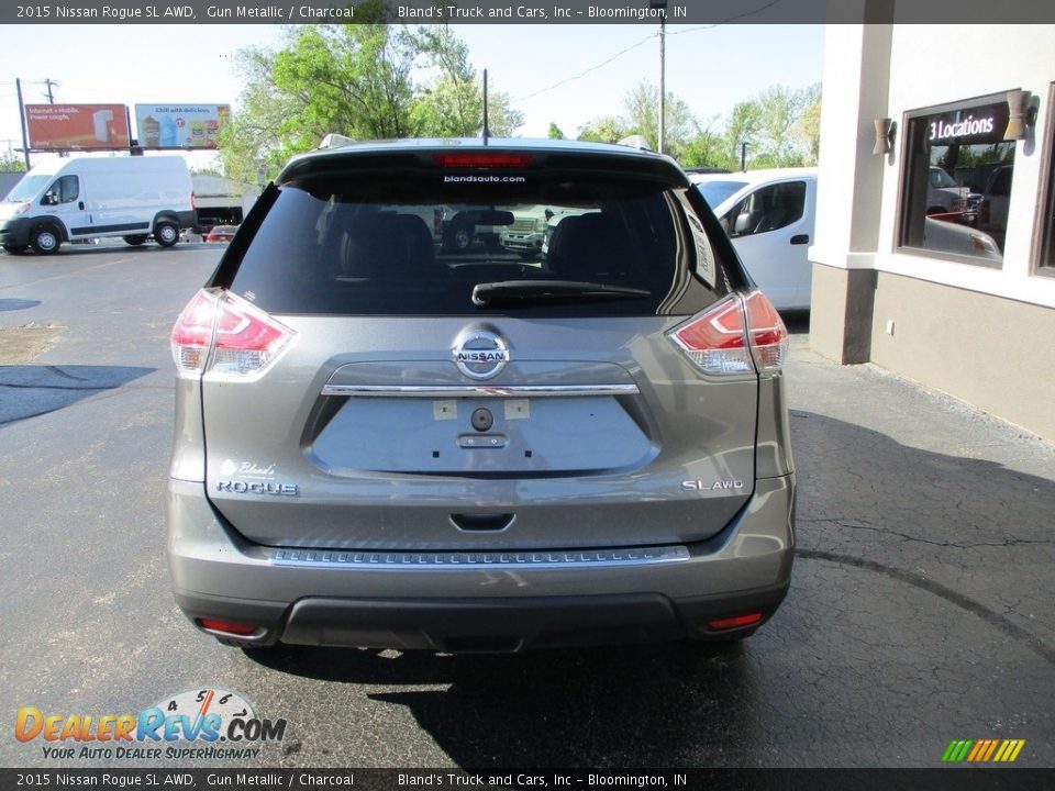 2015 Nissan Rogue SL AWD Gun Metallic / Charcoal Photo #5